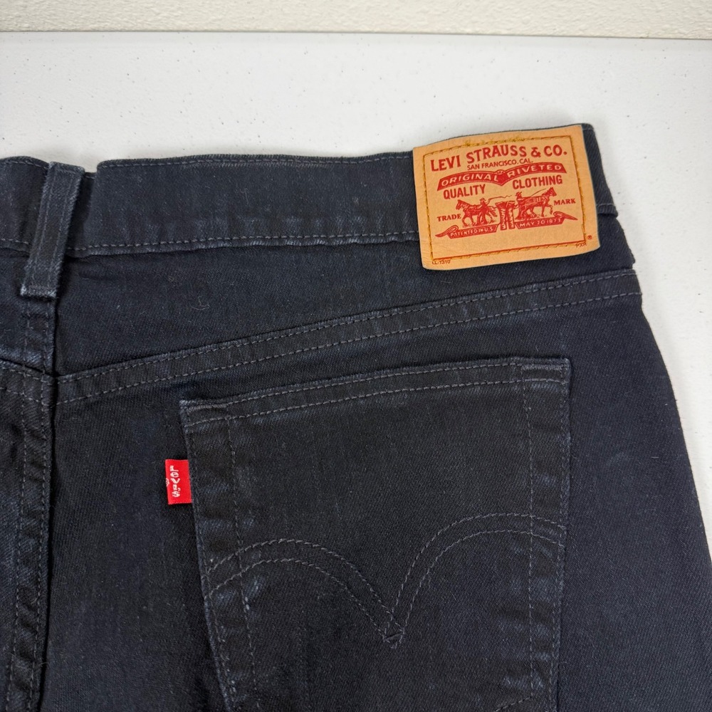 Vtg Levis 515 Bootcut Jeans Womens 16M‎ Black Mid Rise Stretch Denim 515-0215 - Picture 10 of 12